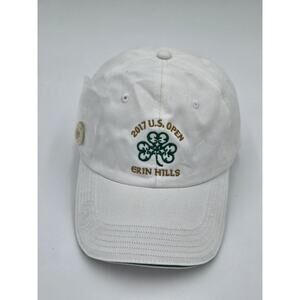 2017 US Open Erin Hills White Adjustable Golf Cap NWOT Pin Included